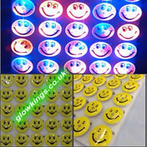 Multicolour Flashing Smiling Badge